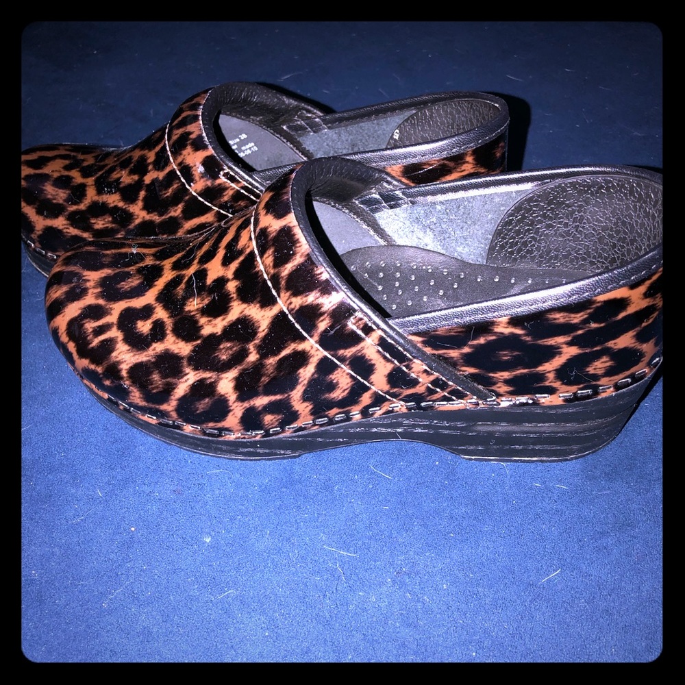 Dansko Professional Brown Leopard Clog